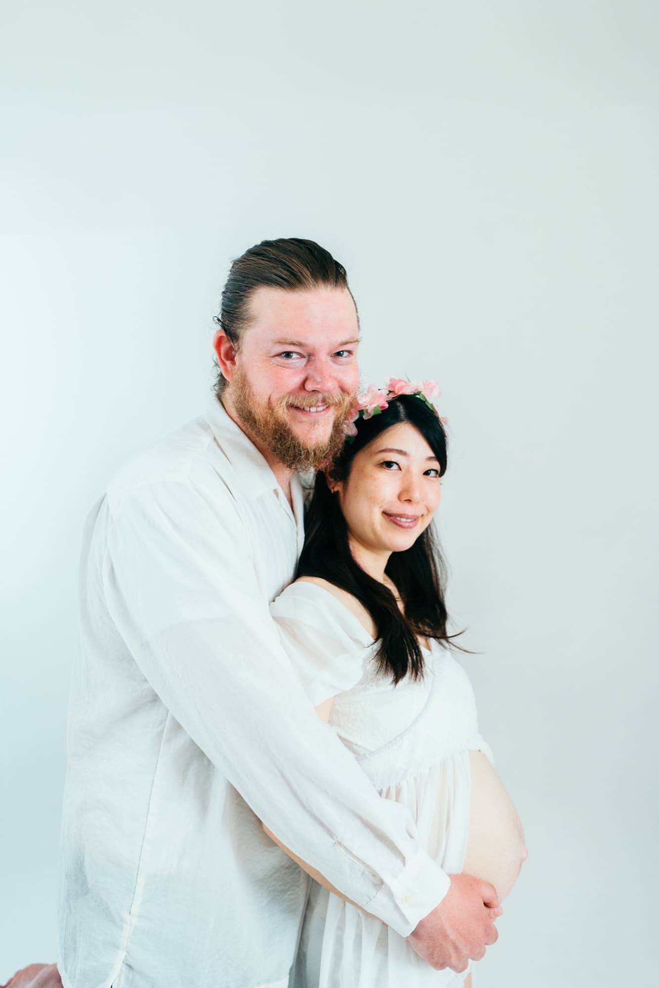 マタニティフォト スタジオ カップル