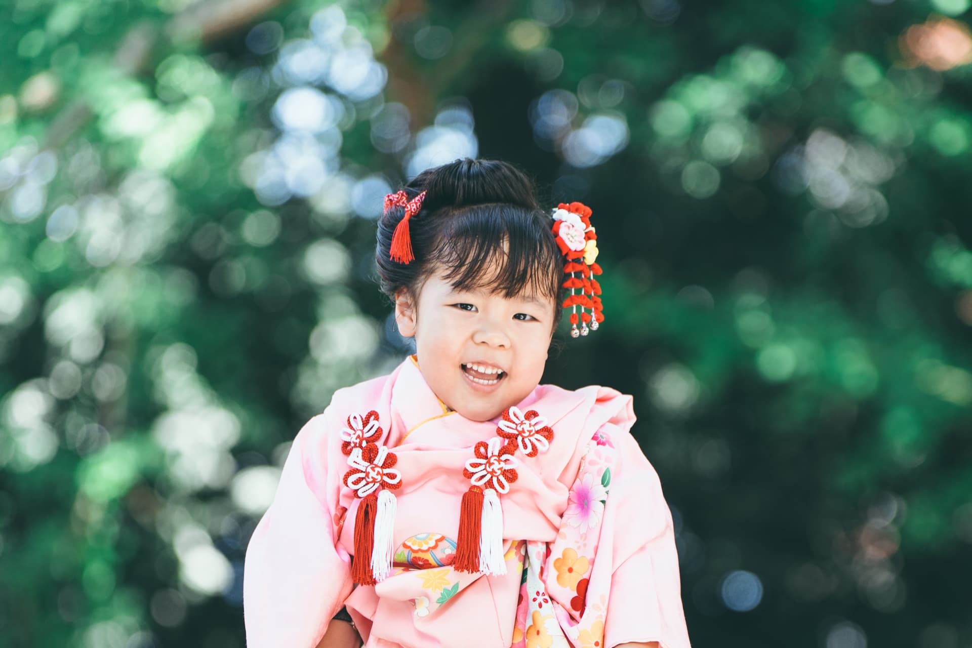 子どもの自然な笑顔