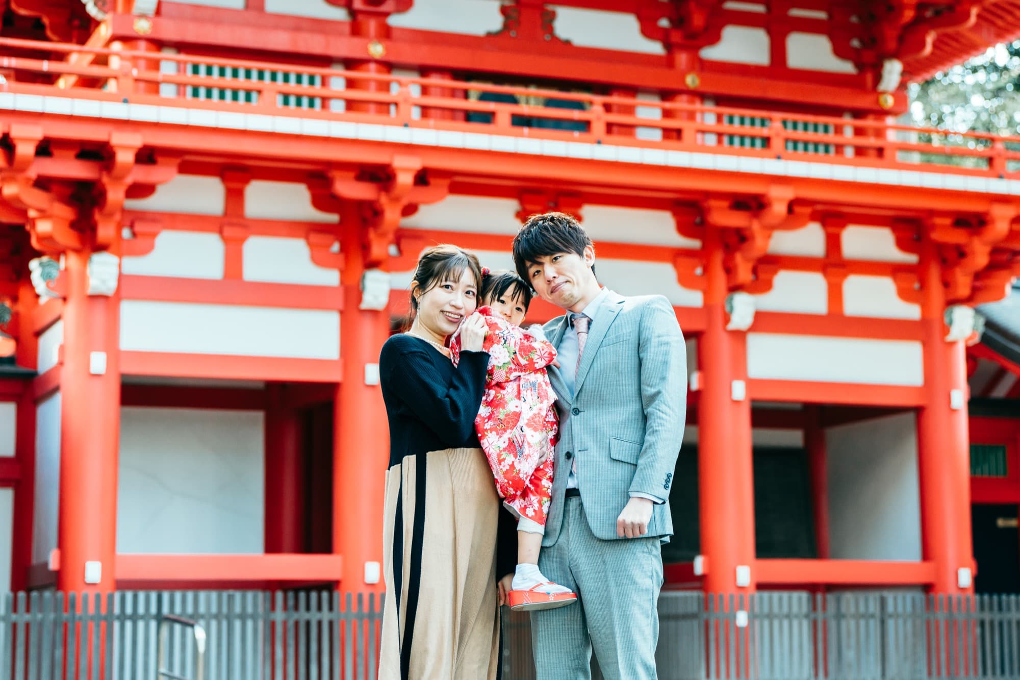 七五三 家族 神社