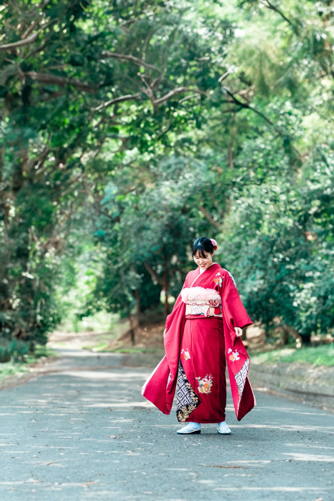 着物の美しい立ち姿